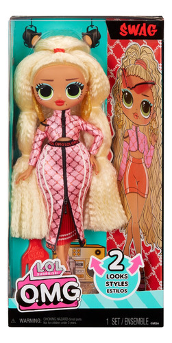 Lol Surprise Omg Fashion Swag Doll com muitas surpresas para mais de 4 anos