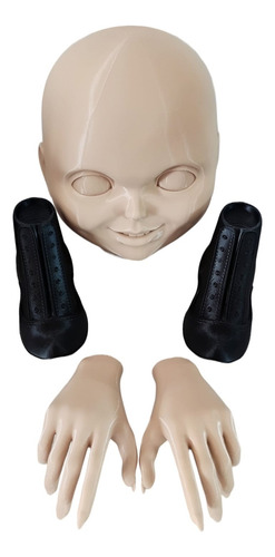 Kit Tiffany (belle - Noiva Do Chucky) (cabeça/mãos/pés)