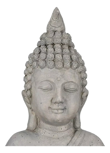 Figura Poliresina Buda Grande Decorativa Grande Jardin Febo