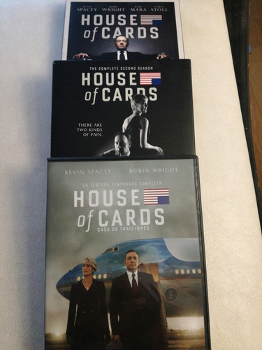 Pack House Of Cards Temp 1, 2 Y 3 / Originales Impor Y Nacio