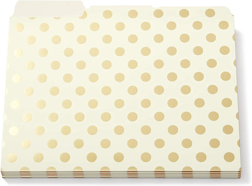 Kate Spade Gold Foil Dots Carpetas De Archivo Conjunto ...