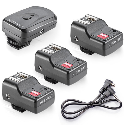 Neewer Disparador De Flash 3 Receptor Kit Para Canon Nikon