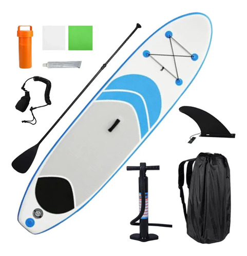 Tabla Stand Up Paddle Inflable Surf 3mts Acces Blanco Y Azul