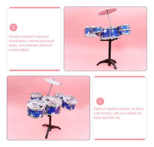 1 Juego De Juguetes Musicales De Jazz Para Niños, Batería Pr
