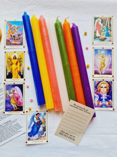 Imagen 2 de 2 de Velas Alquímicas De Los 7 Arcángeles De Alta Vibración!