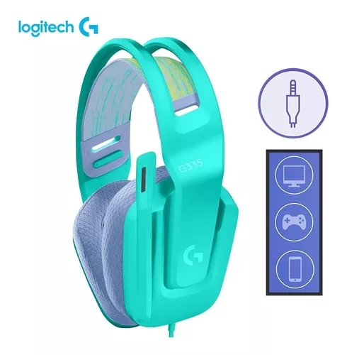 Auriculares Logitech G335 Mint con Micrófono Multiplataforma PC Xbox  PlayStation Nintendo Switch - M