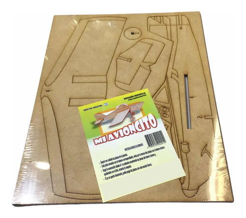 Imagen 6 de 8 de Avión 22 Cm En Madera Mdf Para Armar Corte Láser Puzzle 3d
