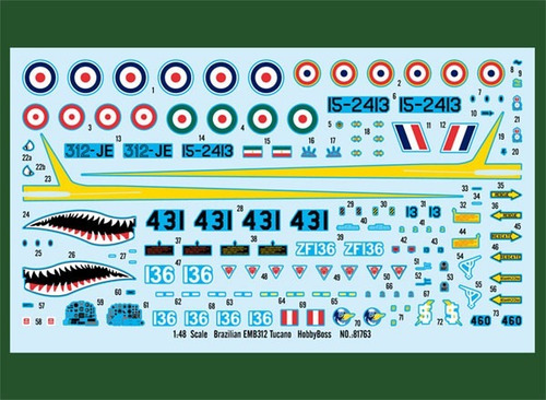 Imagem 6 de 7 de Brazilian Emb-312 Tucano - 1/48 - Hobbyboss 81763