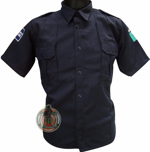 Imagen 2 de 6 de Camisa Tactica Con Bolsas Ocultas Cierre Simulado