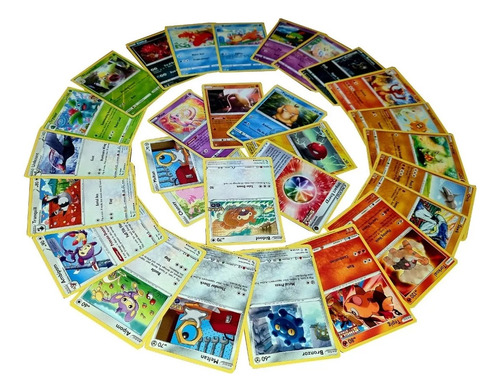 Pack 100 Cartas Pokémon Originales Con 5 Holográficas