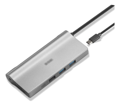 Usb C Hub 10 1 Tipo Hdmi 4k 3.0 Vga Pd Audio Mic Forair