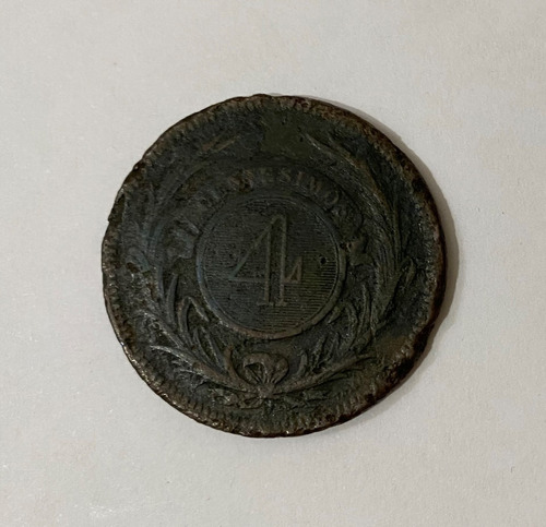 4 Centesimos 1869 Uruguay, 1m141