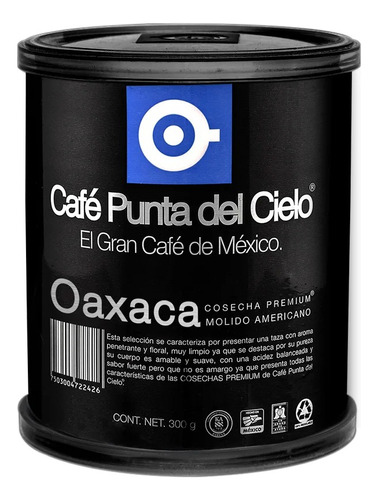 Cafe Molido Oaxaca Punta Del Cielo 300 Grs