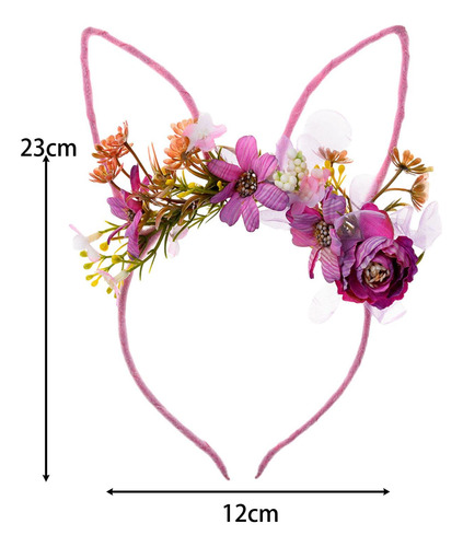 2 Diadema Con Orejas De Conejo De Pascua, Bonito Aro Para El
