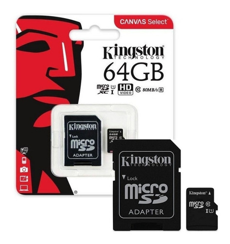 Tarjeta De Memoria Kingston 64gb Microsd