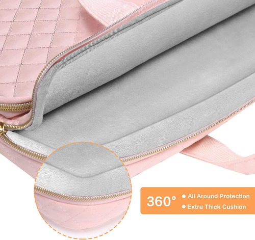 Funda Mosiso Rosa Para Ipad Notebook Compatible Con Hp, Dell Rosa Tiza.