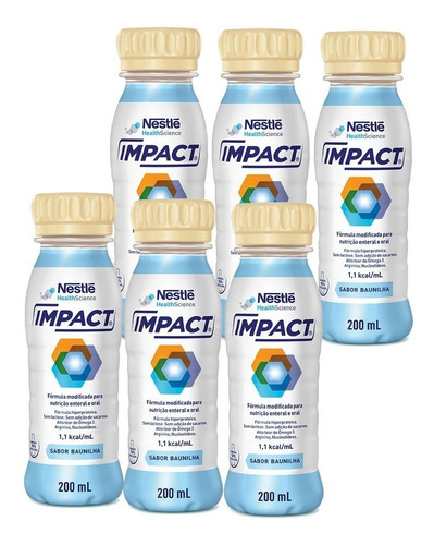 Kit Com 6 Unidades Impact (200ml) - Nestlé 