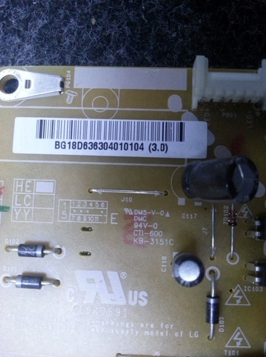 Imagen 3 de 3 de Fuente LG Eax66163001 (1.8)