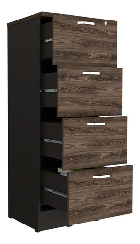 Archivador 4c Alto + Gabinete 2p Home Office