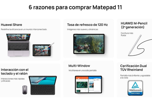 Imagen 2 de 7 de Tablet Huawei Matepad 11 256gb + Regalos