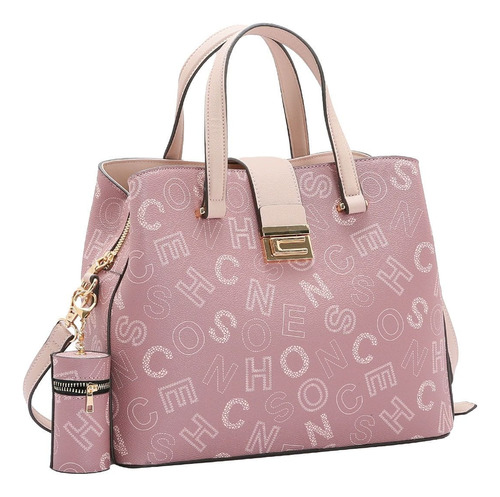 Bolsa Chenson Feminina Monograma Fun Mão 3484544 Cor Rosa