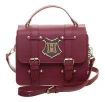 Comprar Bolsa Clutch De Mujer Crossbody Harry Potter Original Acabado de los herrajes Niquel Color Vino Color de la correa de hombro Vino Diseño de la tela Liso