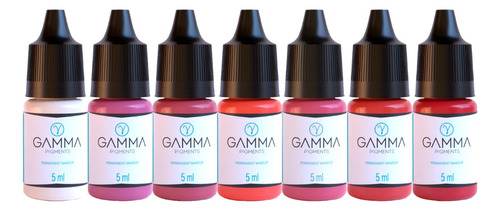 Kit Gamma Pigments Para Lábios 5ml