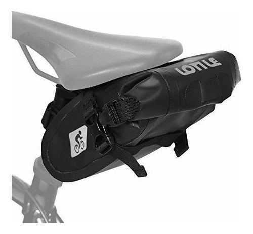Lotile Bike Saddle Bag Waterproof Bicycle Seat Bag Strap-on 