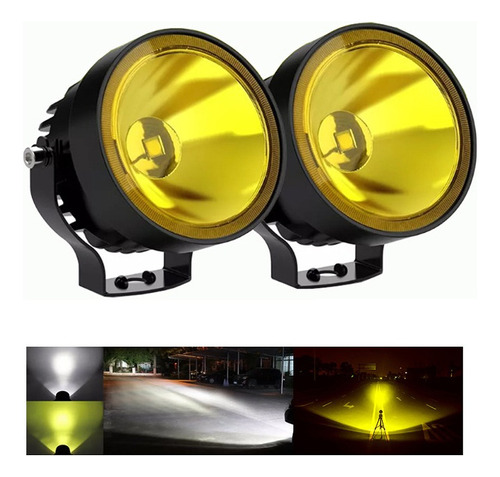 Par Faros Auxiliares De Redondos Led Niebla Jeep Wrangler Jk