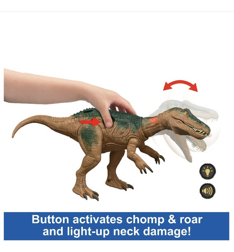 Dinosaurio Baryonyx Jurassic World Luces Y Sonidos 36 Cm