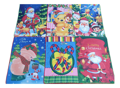 Pack X 12 Repasadores Navideños 40x60 Cm Lindos Estampados 