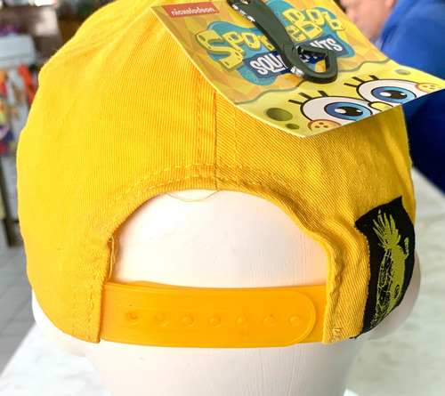 Gorra Ajustable Con El Personaje Bob Esponja Para Niños Amarillo Unitalla