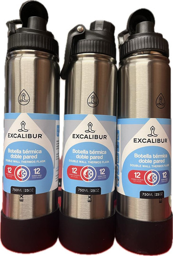 Termo Botella Térmica De Acero Inoxidable Excalibur®  750 Ml