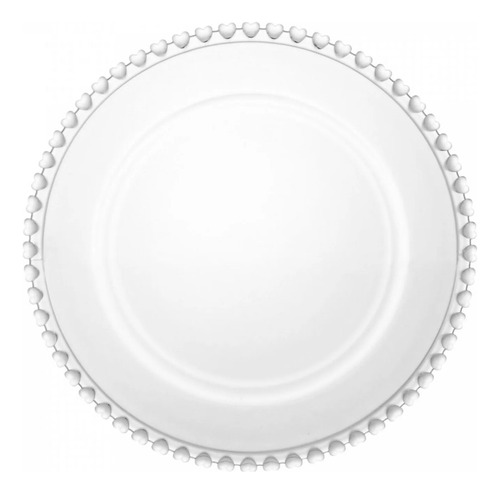 Conjunto De Pratos De Sobremesa De Cristal 6 Pc Coração Lyor