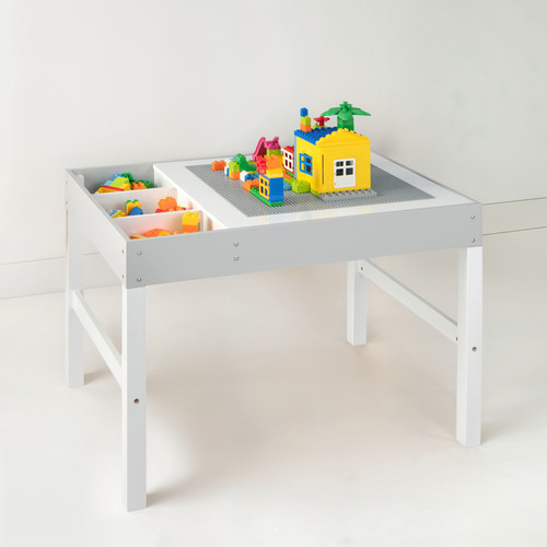 Costzon Mesa Para Niños Escritorio De Madera 3 En 1 Con