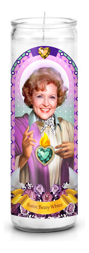 Santa Betty White: Vela Oracion Celebridad Santo Votiva The