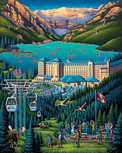 Dowdle Folk Art: Lake Louise 500pc Jigsaw Puzzle
