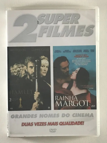 Dvd Dupla Face Hamlet & Rainha Margot Épico Raro
