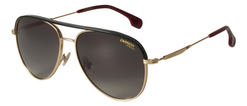 Carrera 209/s Au29k Solar Con Accesorios Lj1 Lente Dorado Varilla Dorado Armazón Dorado Oscuro Diseño Mirror