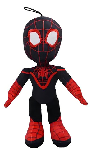 Spidey & His Amazing Peluche Electrónico 12 Miles Morales Color Negro