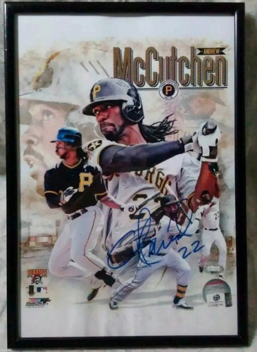 Cuadro Enmarcado De Andrew Mccutchen / Béisbol