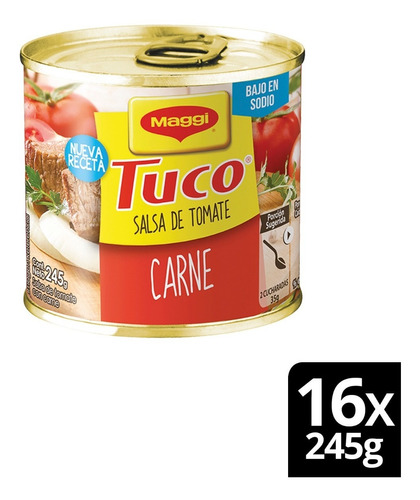 Salsa Tuco Maggi® Carne 245g Pack X16