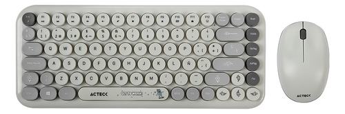 Kit Teclado Y Mouse Acteck Creator Mk480 Inalambrico Gris
