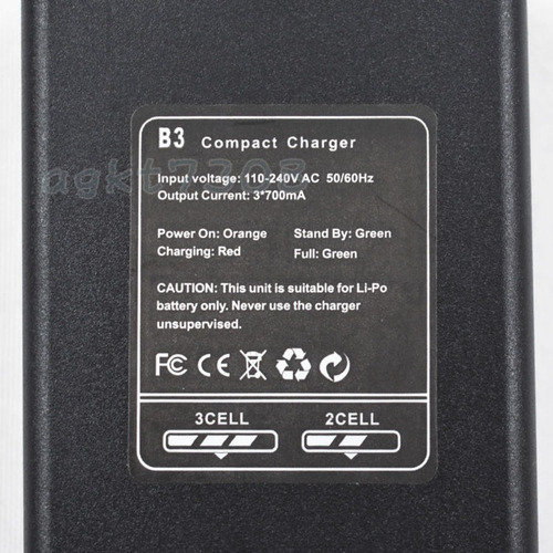 Imagen 5 de 5 de Rc B3 Equilibrio Cargador Para 3s 2s 7.4v 11.1v Lipo Batería