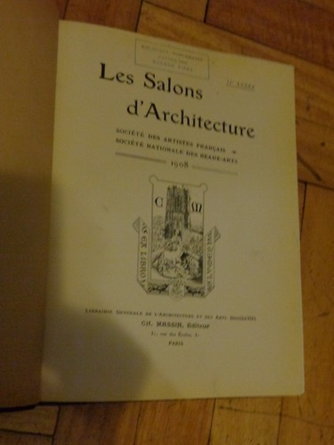 Les Salons D ´architecture 1908&-.