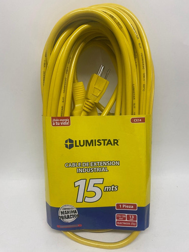 Cable De Extensión Industrial 15 Mts Lumistar 