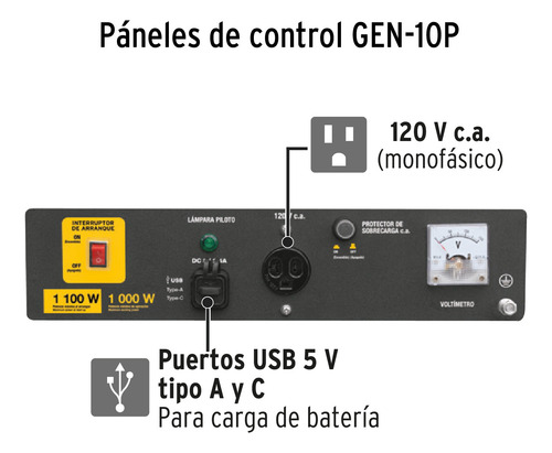 Generador Portátil 1 Kw Motor A Gasolina, Pretul 26033