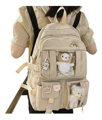 Mochila Moda Mujer Colegio Coreano Kawaii E