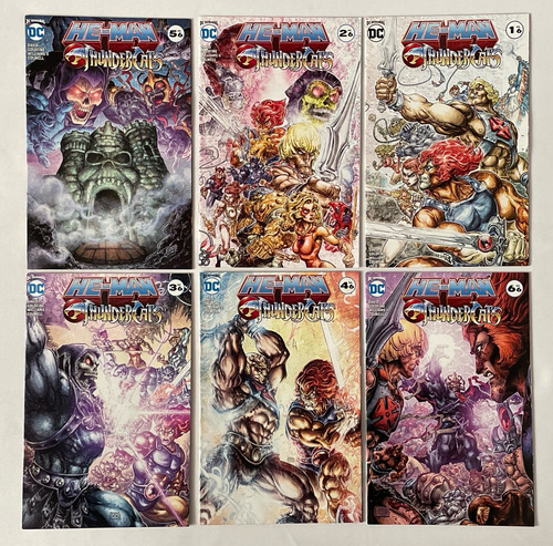 Set 6 Comics Thundercats Vs He-man Y Los Amos Del Universo (Usado)