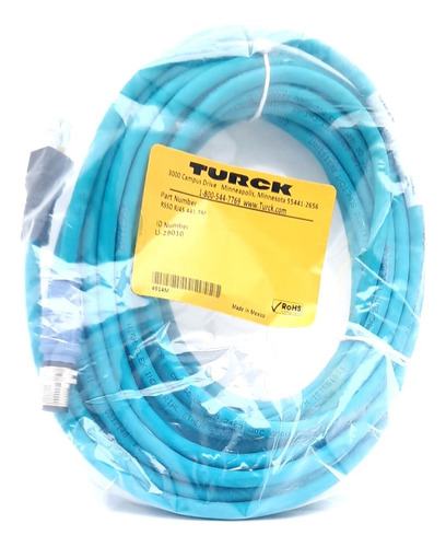 Turck Rssd Rj45 441-7m Industrial Ethernet Cable M12 Eur Cck